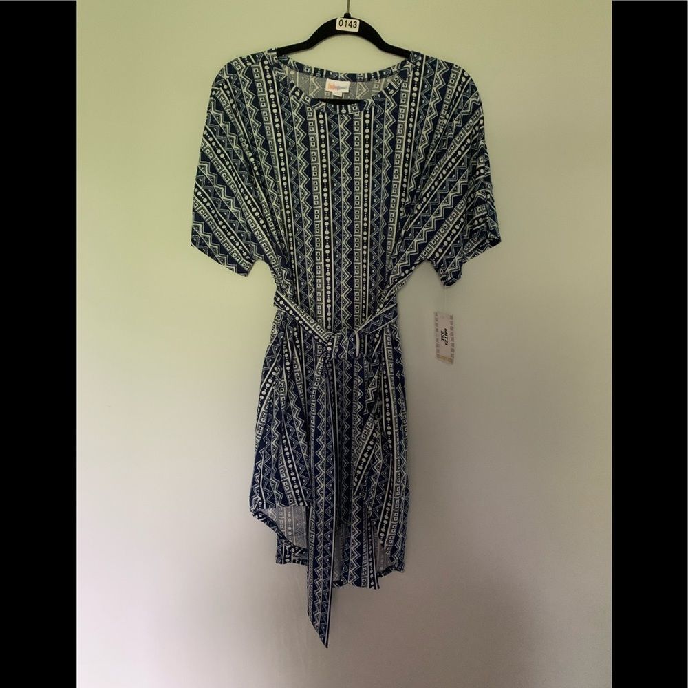 NWT LuLaRoe Mitzi Tunic w/ Pockets and Sash Sz 3XL